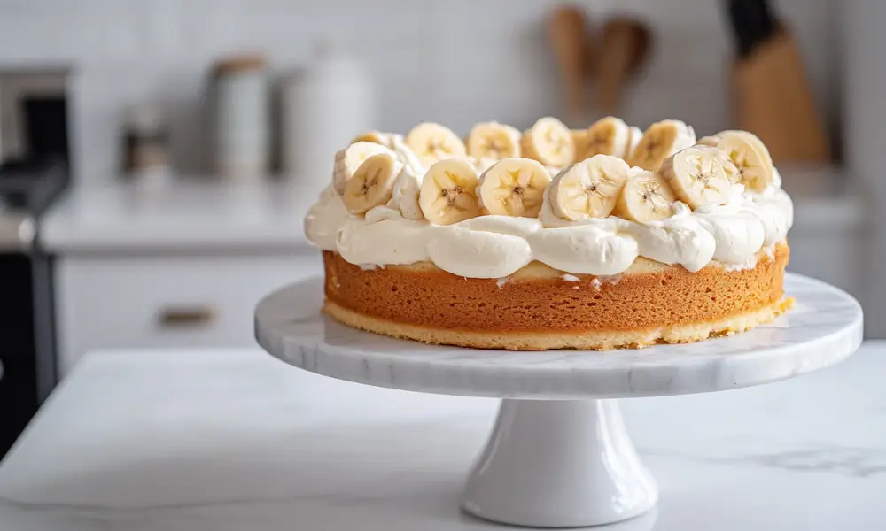 Light Fluffy Banana Pudding Cake 1 Light & Fluffy Banana Pudding Cake