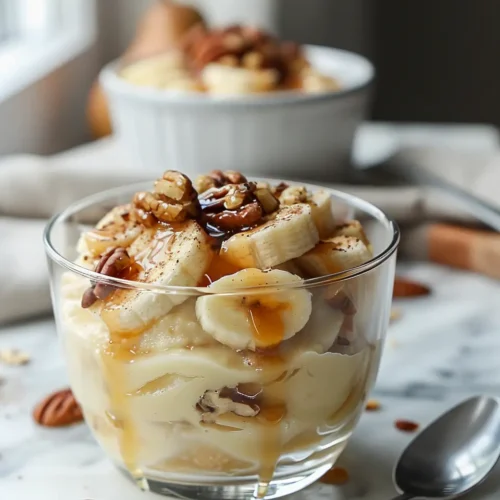 Maple Pecan Chessmen Banana Pudding with Spiced Pears 2 Maple Pecan Chessmen Banana Pudding with Spiced Pears