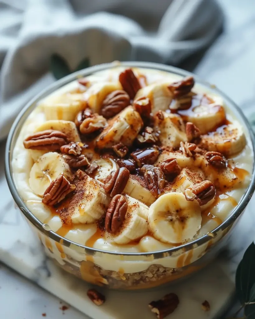 Maple Pecan Chessmen Banana Pudding with Spiced Pears Maple Pecan Chessmen Banana Pudding with Spiced Pears