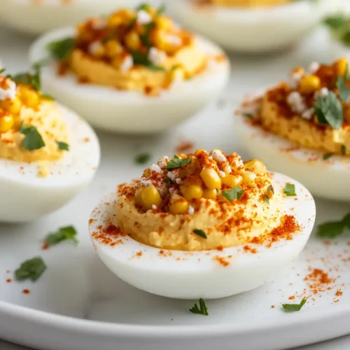 Mexican Street Corn Deviled Eggs Mexican Street Corn Deviled Eggs