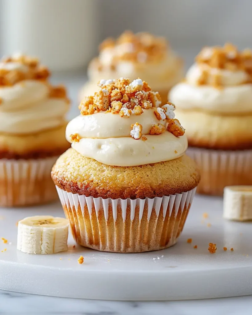 Mini Banana Pudding Cupcake Cakes RECIPE Mini Banana Pudding Cupcakes