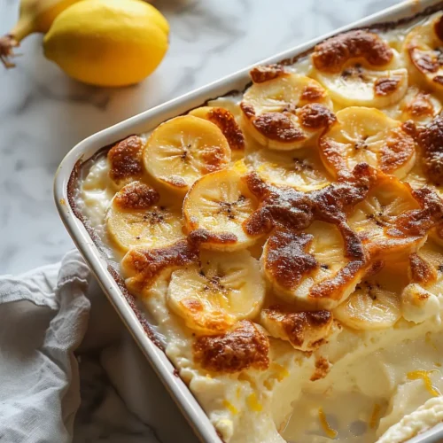 Old Fashioned Banana Pudding with Lemon 2 Old Fashioned Banana Pudding with Lemon