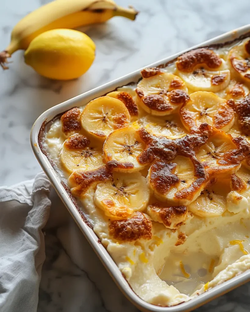 Old Fashioned Banana Pudding with Lemon 2 Old Fashioned Banana Pudding with Lemon