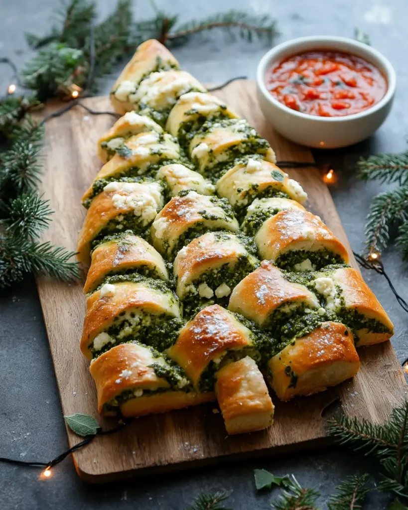 Pesto Mozzarella Christmas Tree Bread Pesto Mozzarella Christmas Tree Bread