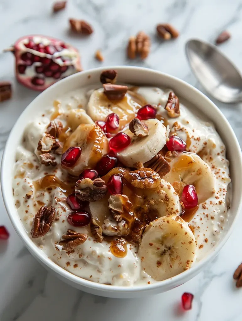 Quick High Protein Banana Pudding with Caramelized Apples Pomegranate Quick High Protein Banana Pudding with Caramelized Apples & Pomegranate