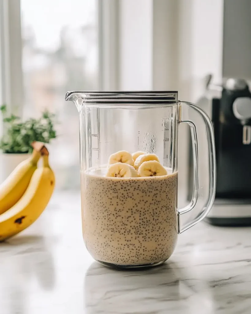 STEPS FOR 3 Ingredient Banana Chia Pudding 3 Ingredient Banana Chia Pudding