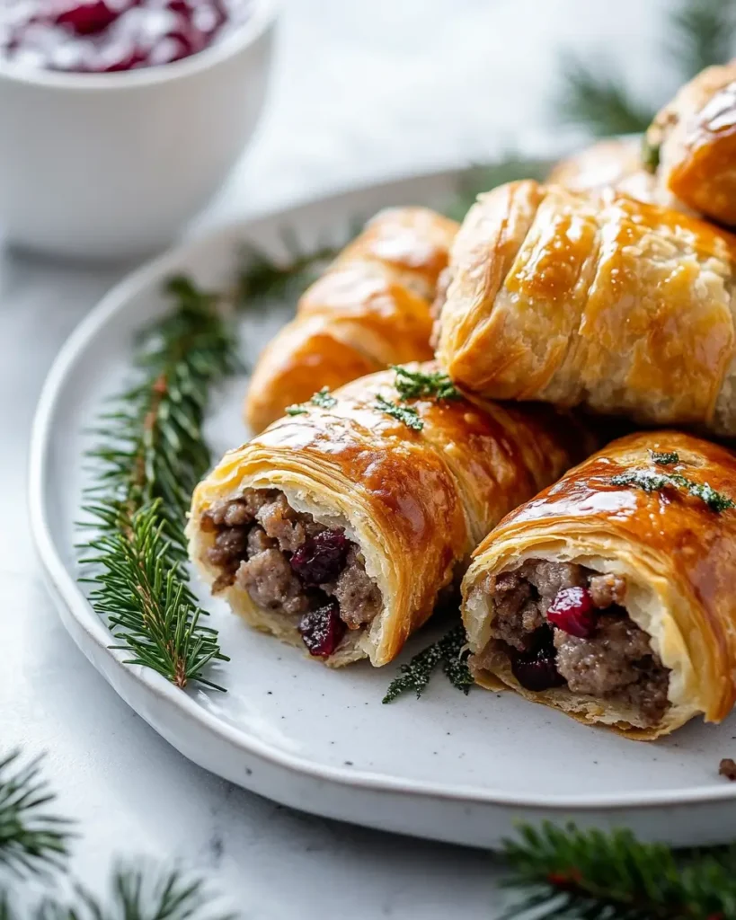 Sausage Roll for Christmas Flaky and Festive Christmas Sausage Roll