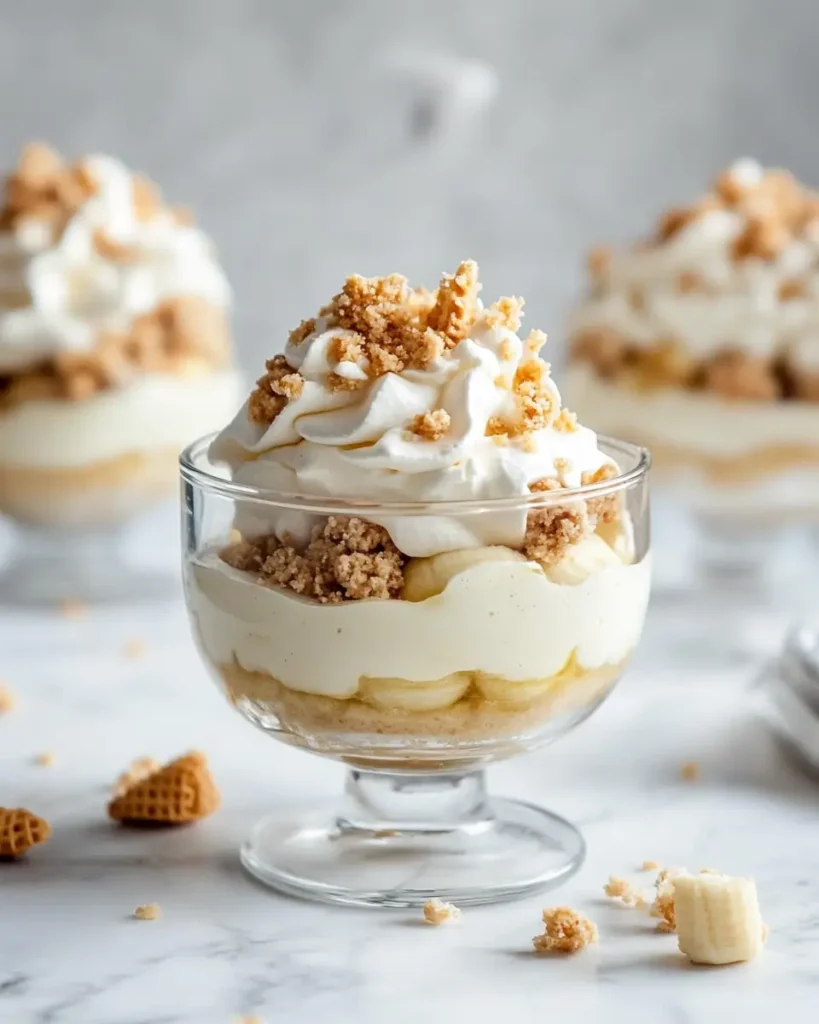 Serving Easy No Bake Banana Pudding