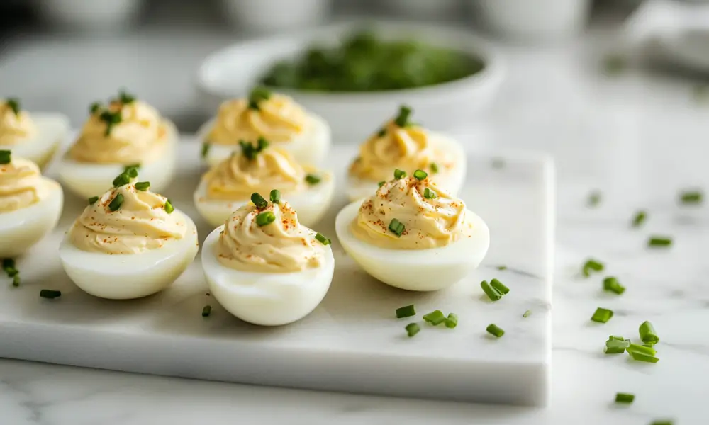 Sour Cream Onion Deviled Eggs 1 Sour Cream & Onion Deviled Eggs