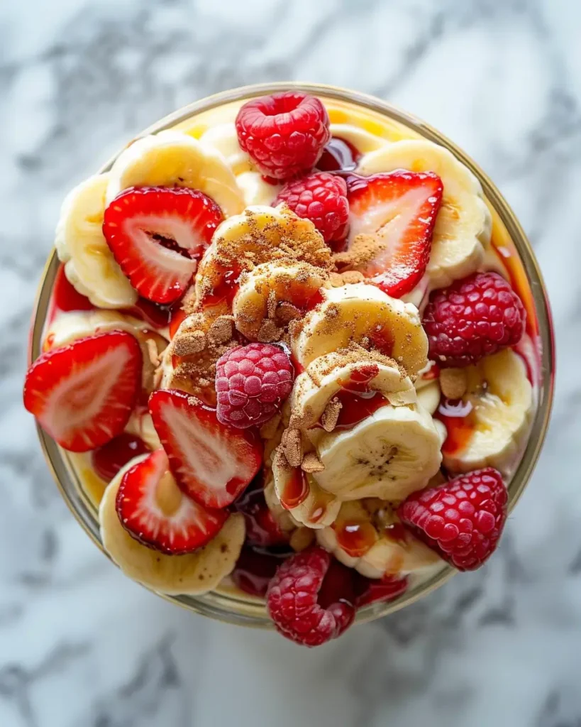 Strawberry Banana Cream Pudding 1 Strawberry Banana Cream Pudding