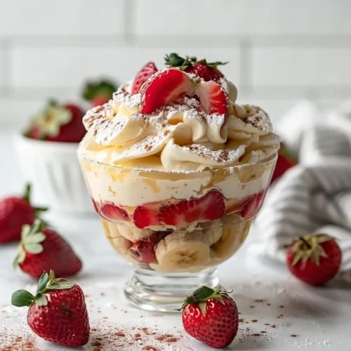 Strawberry Banana Cream Pudding 2 Strawberry Banana Cream Pudding