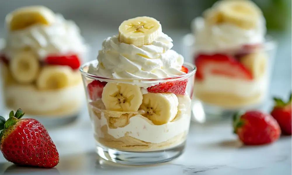 Strawberry Banana Cream Pudding 4 Strawberry Banana Cream Pudding