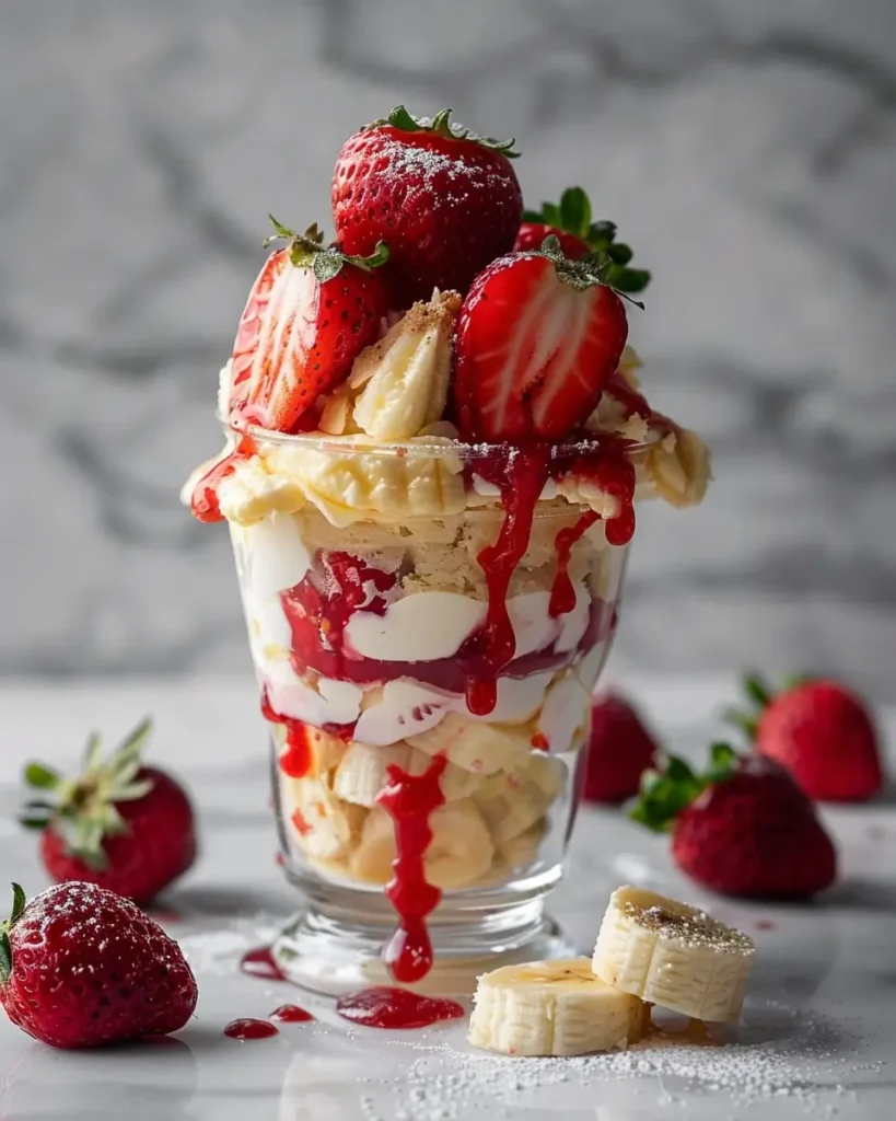 Strawberry Banana Cream Pudding Strawberry Banana Cream Pudding