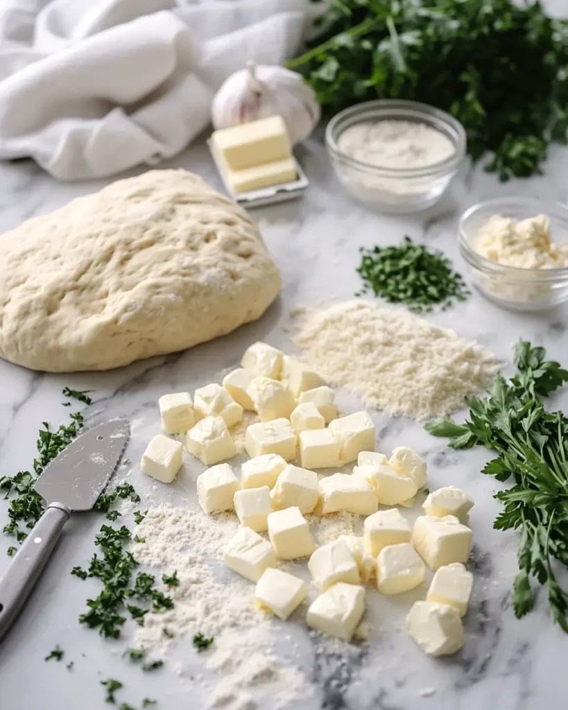 ingredient for 1 Cheesy Pull Apart Christmas Tree Bread