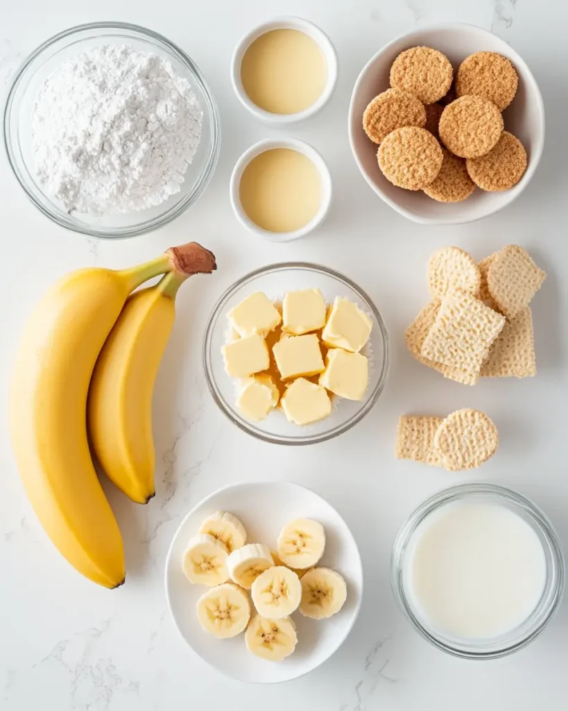 ingredient for Mini Banana Pudding Cupcakes Mini Banana Pudding Cupcakes