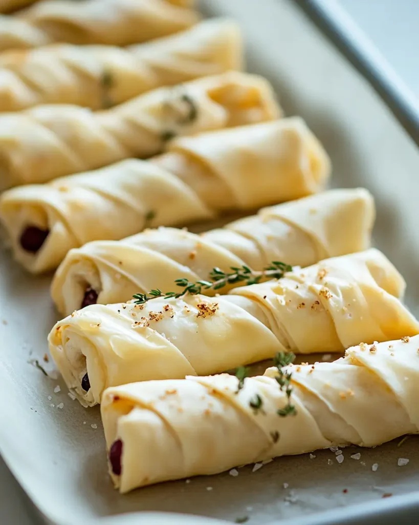prep Cranberry and Brie Filo Crackers Cranberry and Brie Filo Crackers