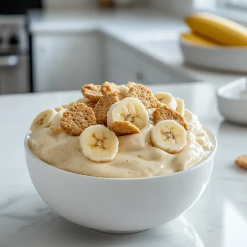u6472731739 A bowl of creamy banana pudding with vanilla wafe f49ee063 e6bd 43f5 95e6 09903cfec92a 0 how To Make Banana Pudding