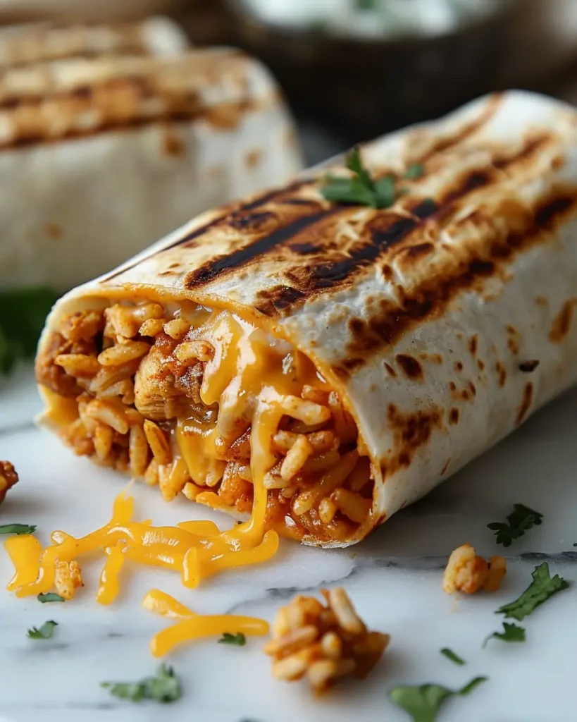 u6472731739 Vibrant bright high contrast vertical close up ph 61d8b956 9ed3 4a03 aba8 5420ba13eafe 1 Ground Chicken and Rice Burritos