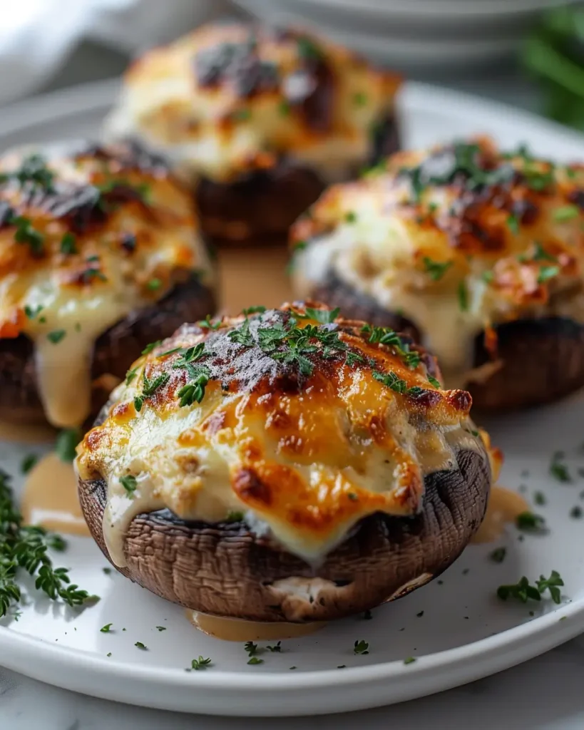 u6472731739 Vibrant bright high contrast vertical close up ph e1617d89 0b8b 47f2 97af 12e05f9c3cb2 3 Easy Stuffed Mushrooms Recipe