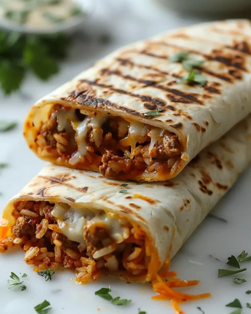 u6472731739 Vibrant bright high contrast vertical close up ph eb8c7622 0d9b 4eb0 b02c 6875bc01476d 2 Ground Chicken and Rice Burritos