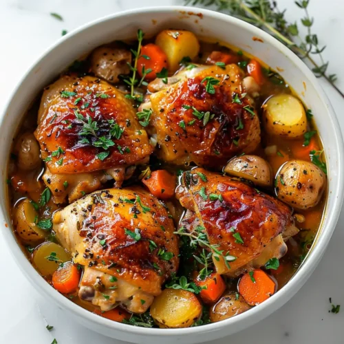 u6472731739 Vibrant bright high contrast vertical overhead ph b5cfbac3 c2ca 4f61 ba08 d624a623dfb9 1 Slow Cooker Chicken Thighs with Potatoes & Carrots