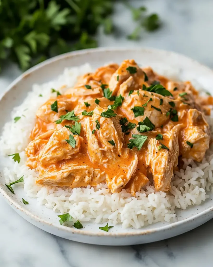 u6472731739 serving crock pot ranch chicken over rice on whit 26929224 3068 49da 923b 2ffba8925bbc 1 Crock Pot Ranch Chicken Recipe