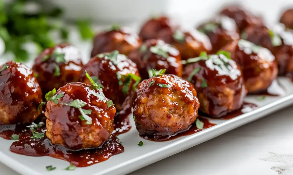 1 2 Cranberry BBQ Chicken Meatballs