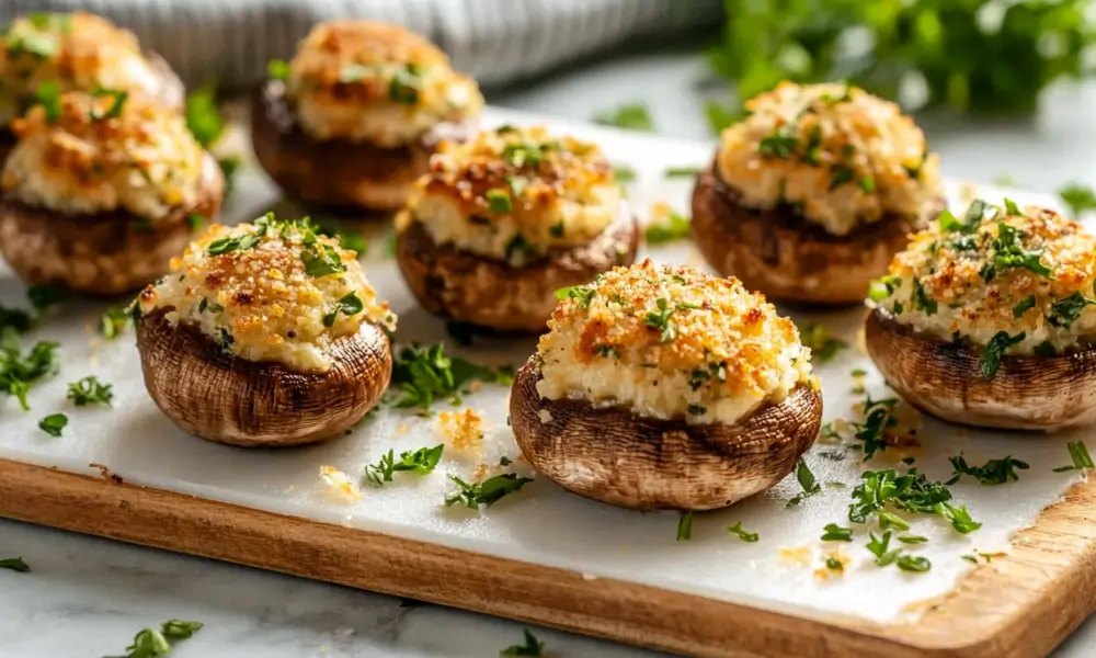2 2 Parmesan-Stuffed Mushrooms with Holiday Herbs