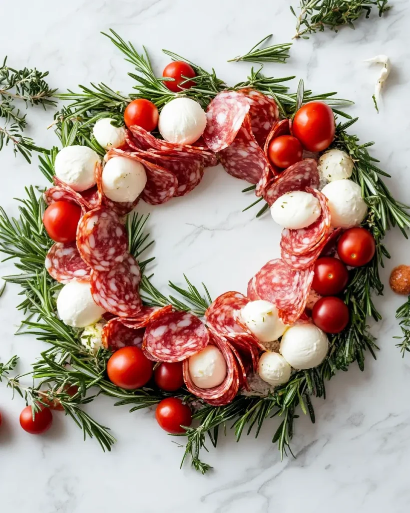 Antipasto Christmas Wreath Antipasto Christmas Wreath