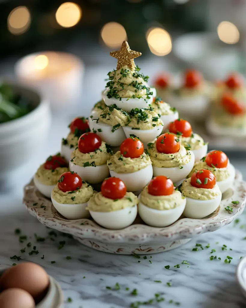 Avocado Cilantro Deviled Egg Trees Avocado & Cilantro Deviled Egg Trees