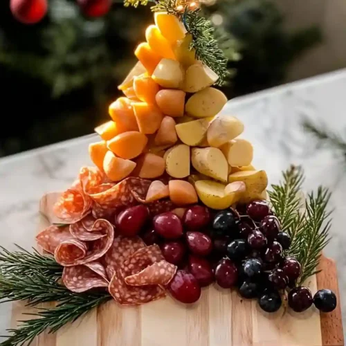 Caramelized Onion and Goat Cheese Tarts 1 Christmas Tree Shaped Charcuterie Board