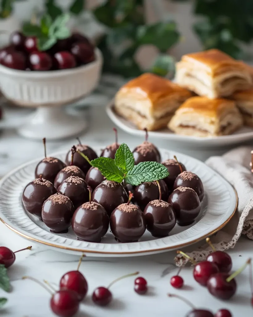 Chocolate Dipped Cherries Chocolate Dipped Cherries