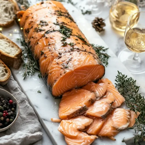 Christmas Salmon Party Log Recipe Christmas Salmon Party Log Recipe