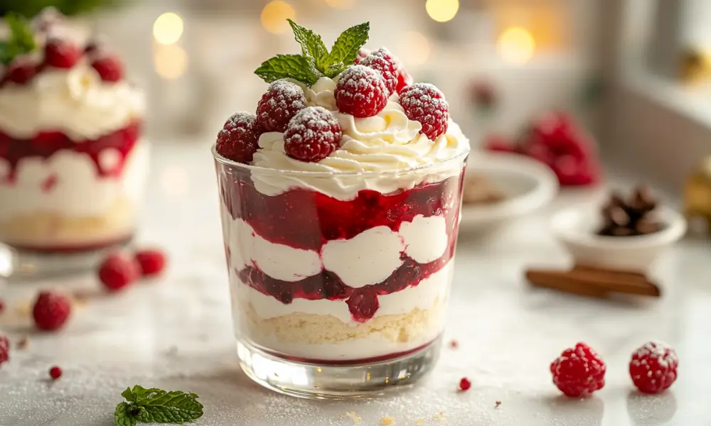 Christmas Trifle Dessert In Glass 1 Christmas Trifle Dessert In Glass