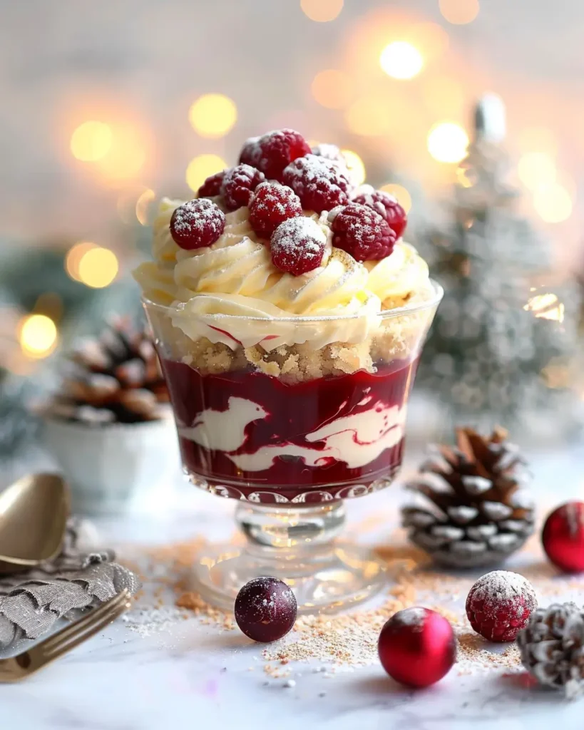 Christmas Trifle Dessert In Glass Christmas Trifle Dessert In Glass