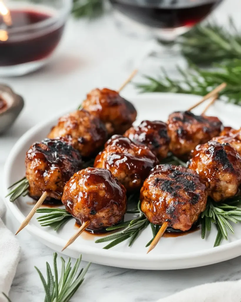 Cranberry BBQ Chicken Meatballs Cranberry BBQ Chicken Meatballs