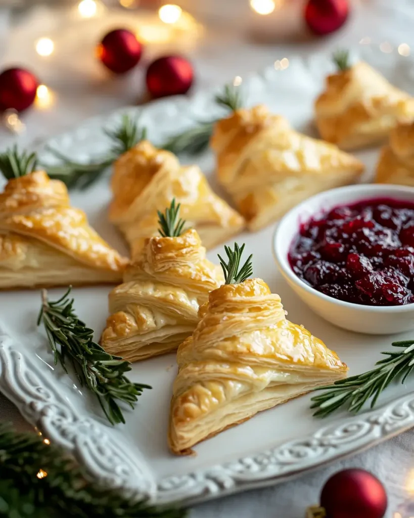Cranberry Brie Puff Pastry Trees Cranberry Brie Puff Pastry Trees