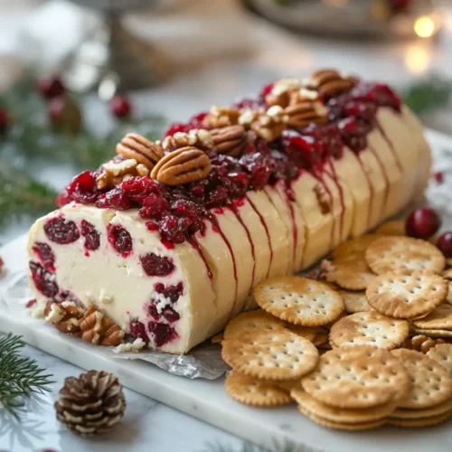 Cranberry Pecan and Cheese Log Cranberry, Pecan and Cheese Log