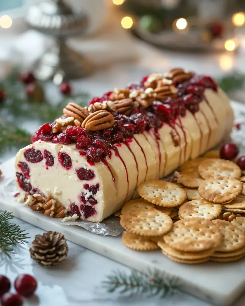 Cranberry Pecan and Cheese Log Cranberry, Pecan and Cheese Log