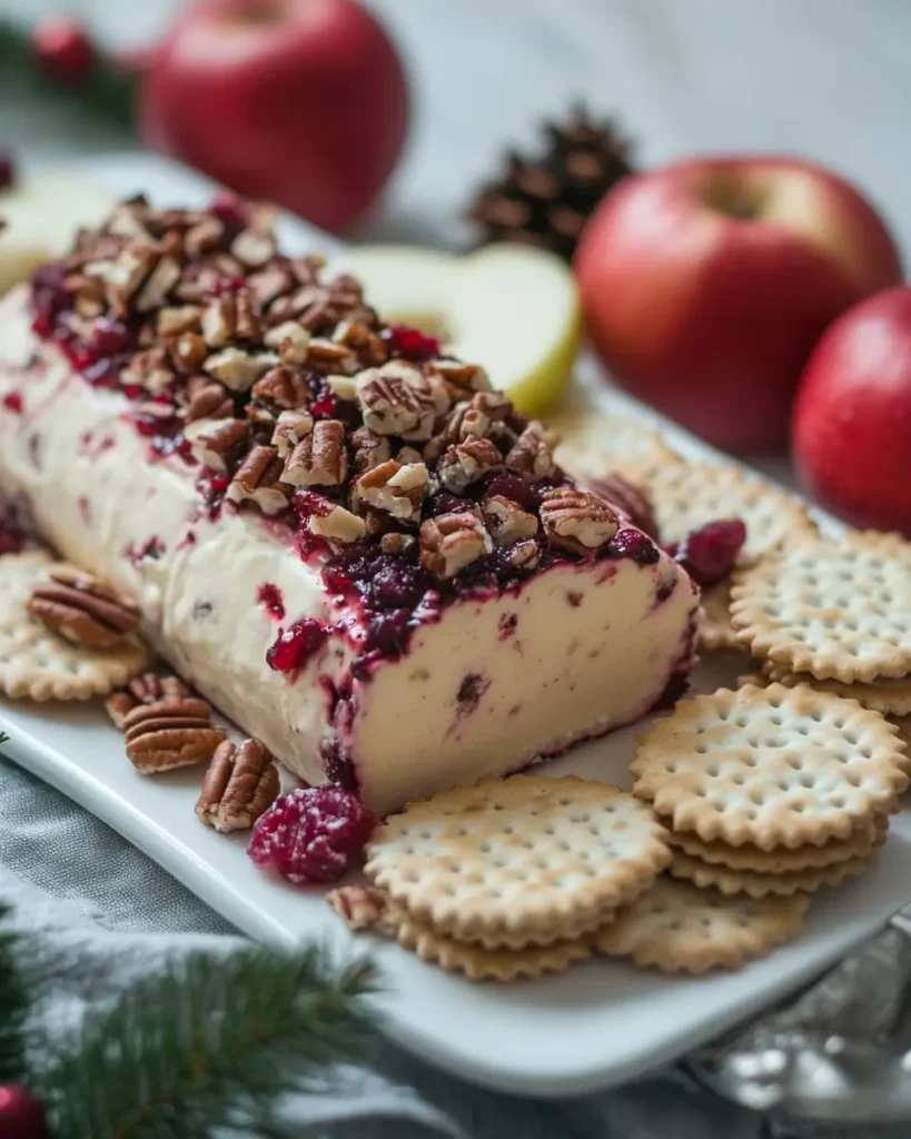 Cranberry Pecan and Cheese Log recipe Cranberry, Pecan and Cheese Log