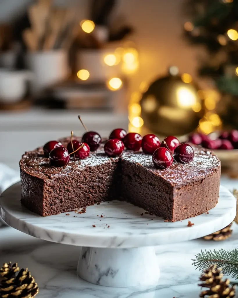Easy Christmas Chocolate Cherry Cognac New Years Cake Christmas Chocolate, Cherry & Cognac New Years Cake