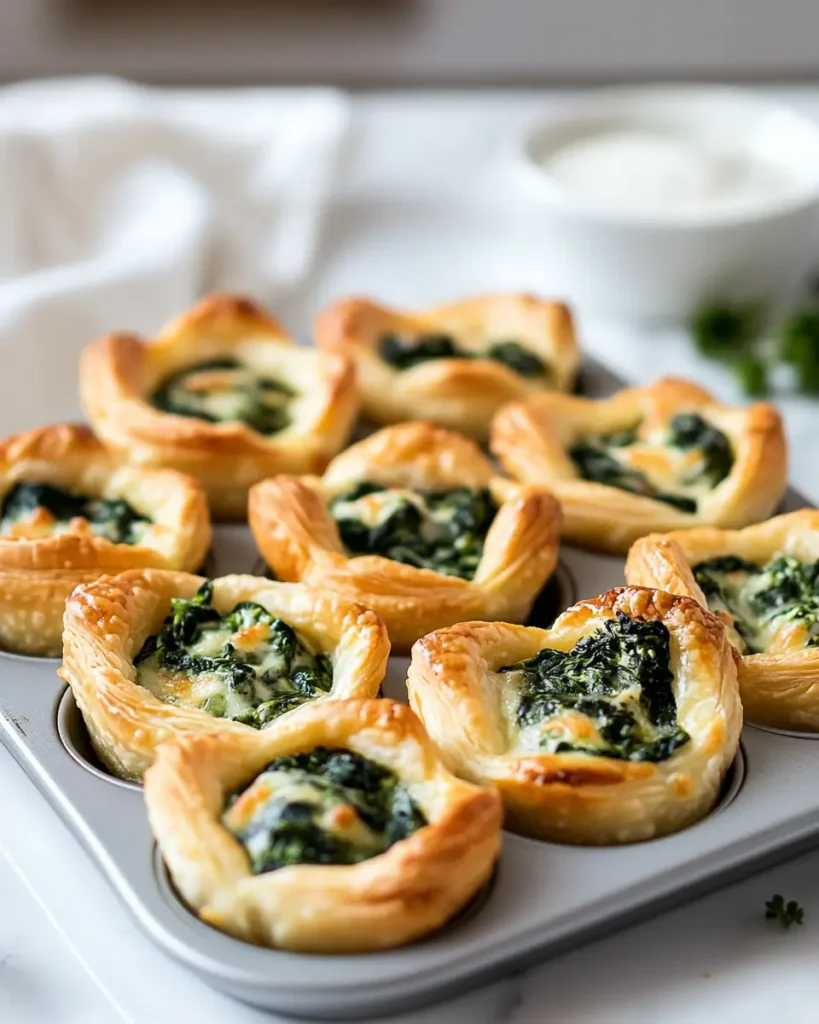 Easy Spinach Puffs recipe Easy Spinach Puffs