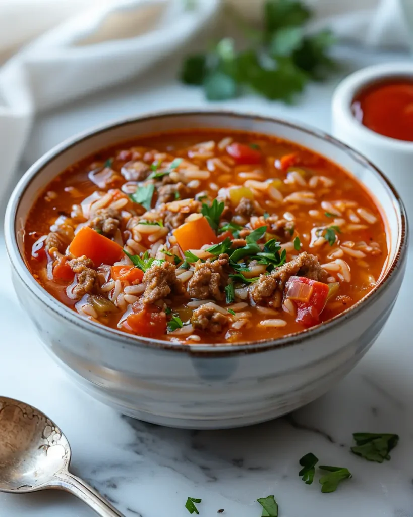 Easy Stuffed Pepper Soup Recipe Easy Stuffed Pepper Soup Recipe