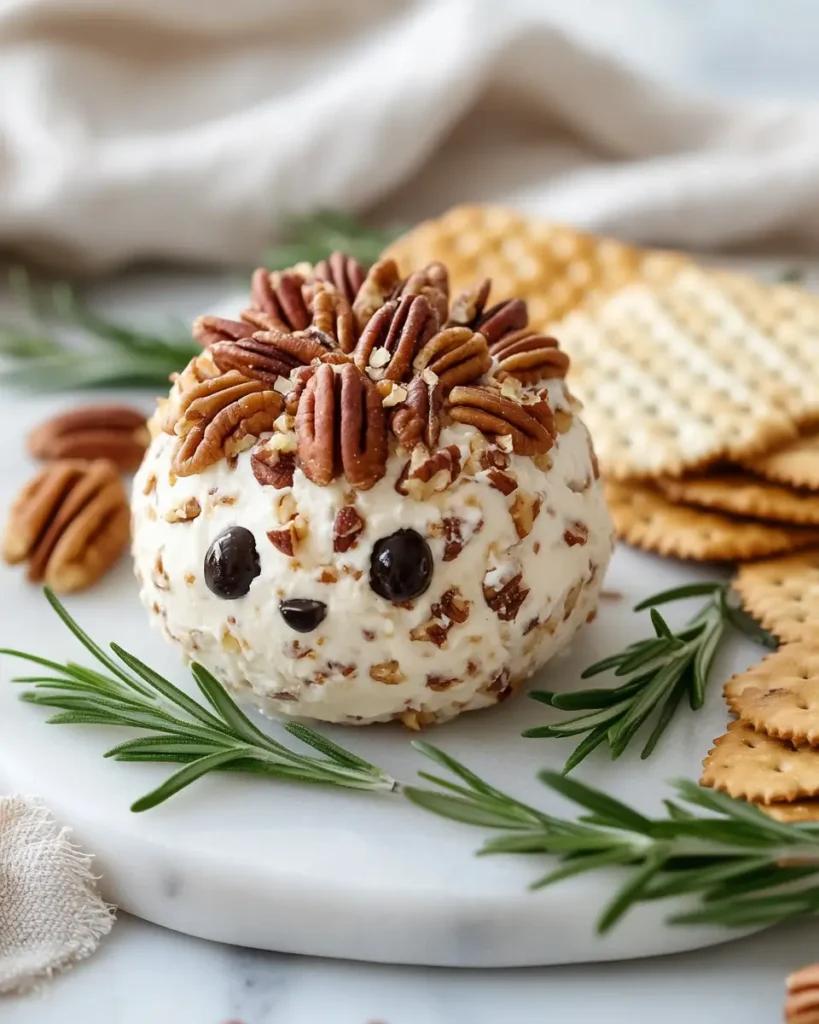 Hedgehog Cheeseball RECIPE Hedgehog Cheeseball