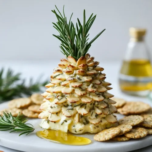 Herbed Goat Cheese Almond Pinecone Herbed Goat Cheese & Almond Pinecone