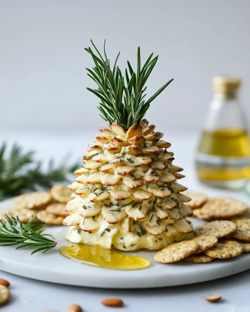 Herbed Goat Cheese Almond Pinecone Herbed Goat Cheese & Almond Pinecone