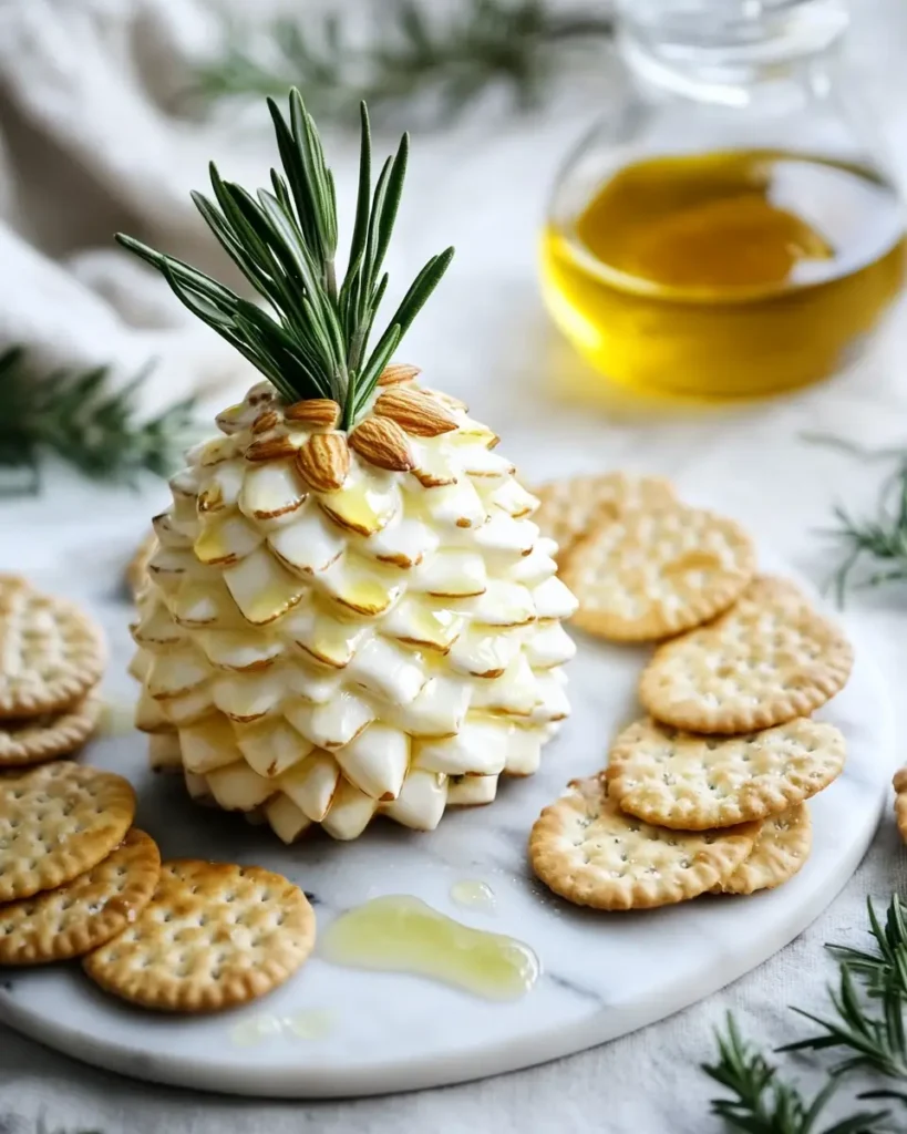 Herbed Goat Cheese Almond Pinecone RECIPE Herbed Goat Cheese & Almond Pinecone