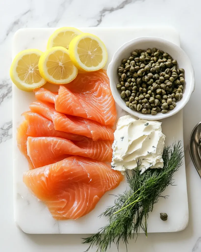 INGREDIENT FOR Christmas Salmon Party Log Recipe Christmas Salmon Party Log Recipe