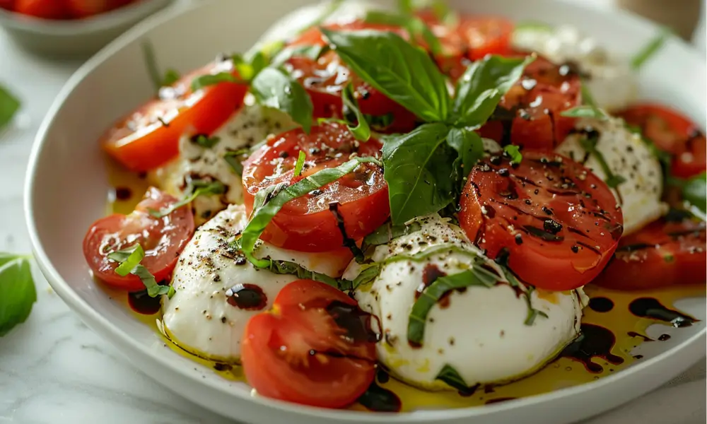 Italian Burrata Caprese Salad 1 Italian Burrata Caprese Salad