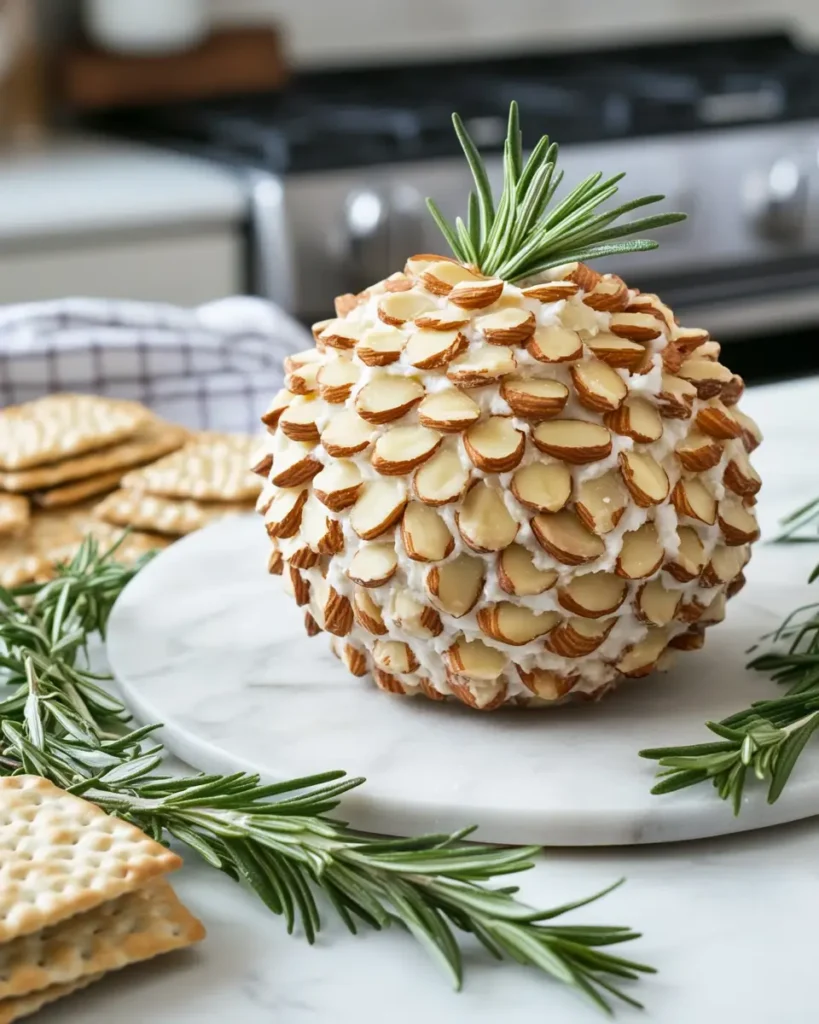 SERVING Pinecone Cheese Ball Pinecone Cheese Ball